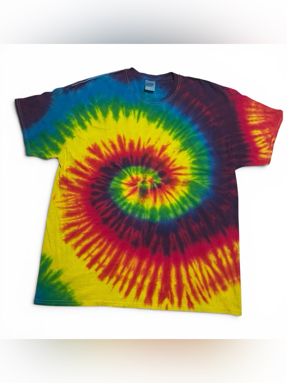 Tie-Dye Spiral Unisex T-Shirt XL - Multicolor